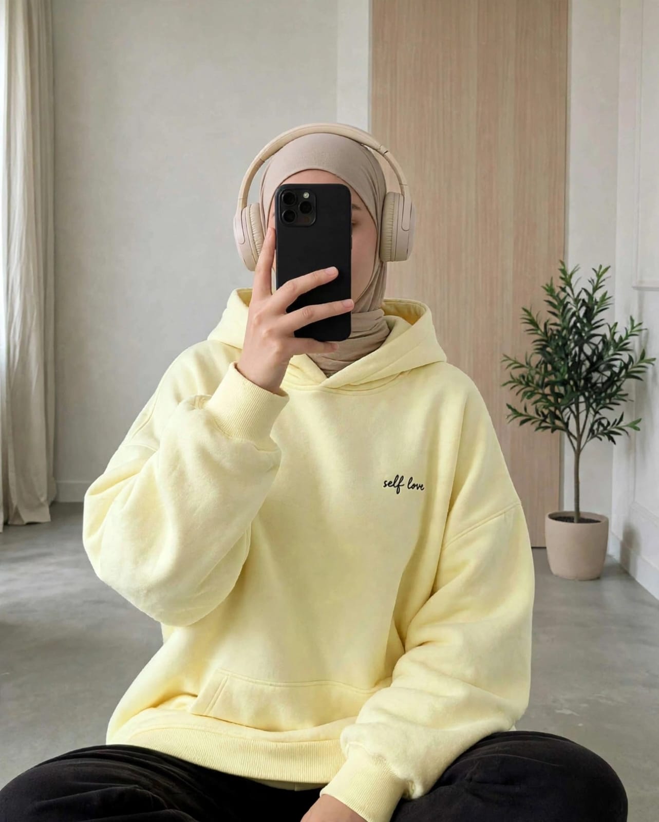 Hoodie long oversize