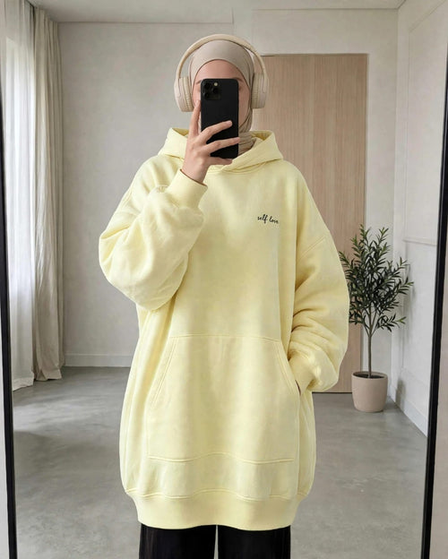 Hoodie long oversize