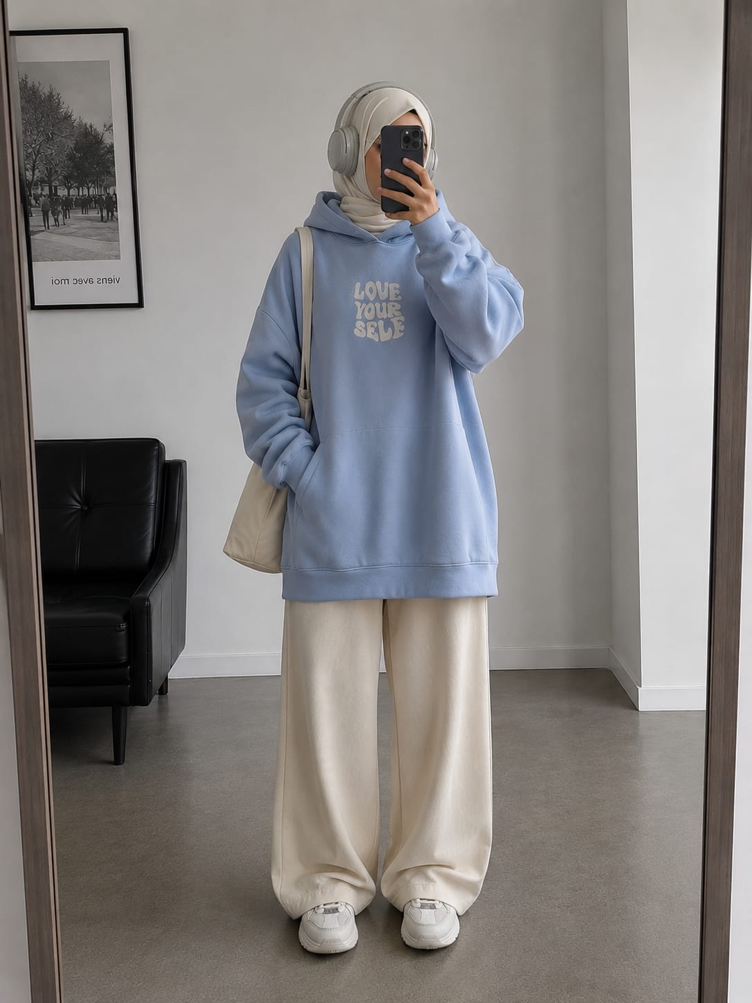 Hoodie long oversize
